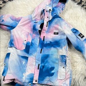 DOPE Blue and Pink Hooded Jacket